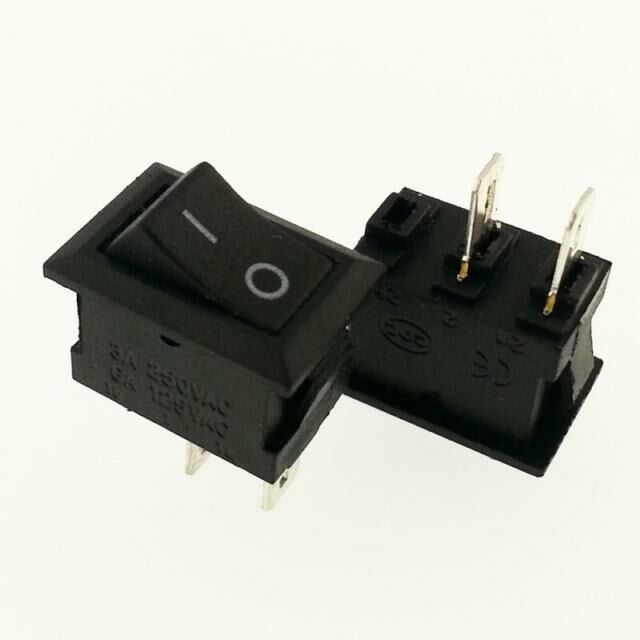 ANAHTAR MİNİ ON ~ OFF SİYAH IŞIKSIZ 2 Pin  9x13 mm  IC-125B
