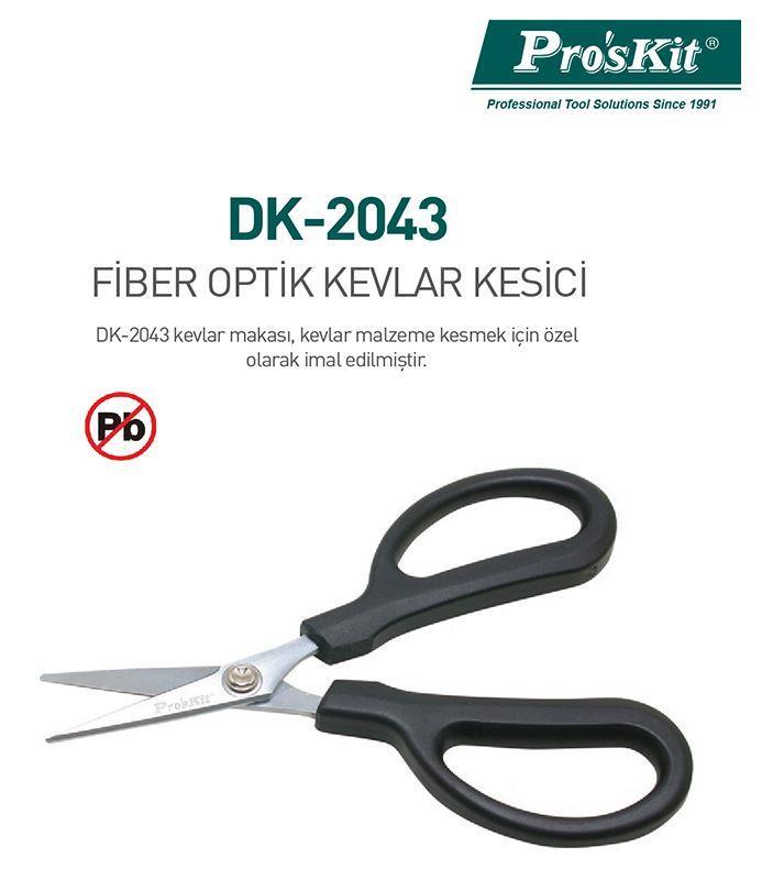 Proskit DK-2043 Fiber Optik Kevlar Makas 160 mm