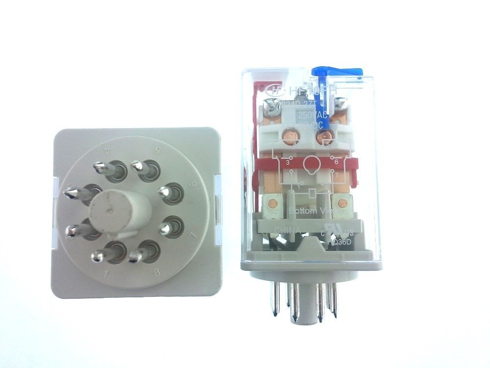 Hongfa Röle, 24V/DC 2 Kontak 8 Pin HF10FH & 024D-2ZT