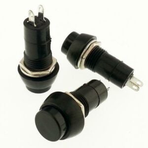 ANAHTAR  R18-25A Yuvarlak SİYAH   (PBS11A) IC-185