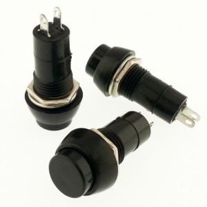 ANAHTAR  R18-25A Yuvarlak SİYAH   (PBS11A) IC-185
