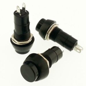 ANAHTAR  R18-25A Yuvarlak SİYAH   (PBS11A) IC-185