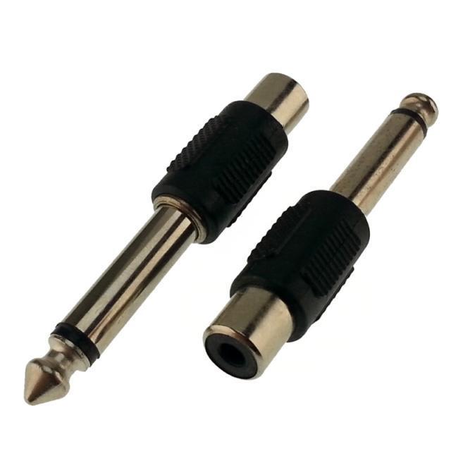 RCA ADAPTÖR 6,3 mm ERKEK MONO / 1-RCA DİŞİ