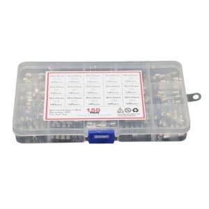 Cam Sigorta Seti 5x20 mm 150 Adet 15 Çeşit 250v Şeffaf Çantada