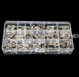 Cam Sigorta Seti 5x20 mm 150 Adet 15 Çeşit 250v Şeffaf Çantada