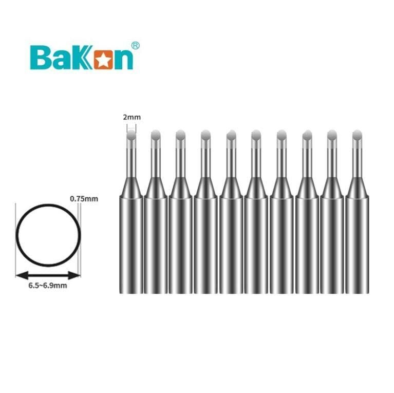 Bakon 600-2C KesikYedek Havya Ucu ( 2mm ) ( BK90-60-863-881 Modelleriyle uyumlu) (1 Adet Fiyatıdır)