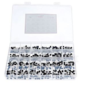480 Adet Transistör Seti TO-92 Kılıf 24 Çeşit Şeffaf Çantada
