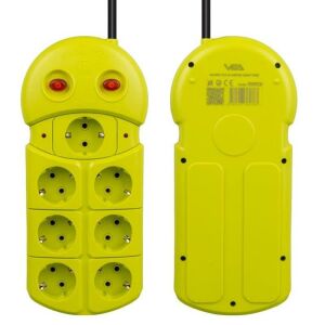 VEA VE-970 Akım Korumalı Grup Priz 7'Li 1.5 Metre 2 Anahtarlı