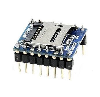 ARDUİNO WTV020 çipset'li Mini SD Kartlı Ses Modülü