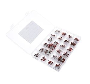 1200 Adet 2pF/100nF Seramik Mercimek Kondansatör Seti 24 Farklı Değerde Şeffaf Çantada