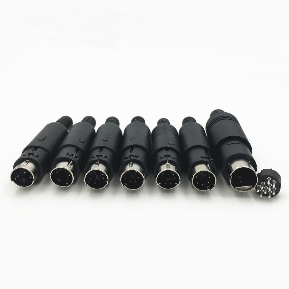 07 Pin Erkek Mini Din Konnektör 224-7M