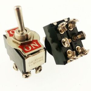 SWİTCH TOGGLE ON ~ ( MOM )  YAYLI  6  PİN VİDA  BACAK  IC-158A