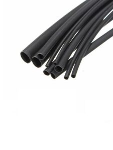 Woer Makaron 12,7 mm Siyah (1 Metre)