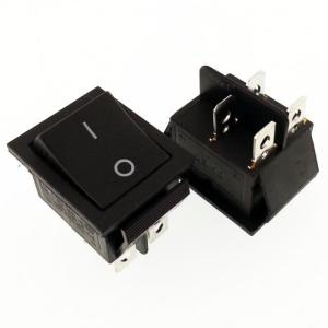 BUTON BÜYÜK ( MOM ) ~ OFF  YAYLI  SİYAH 4 PİN  IC-109