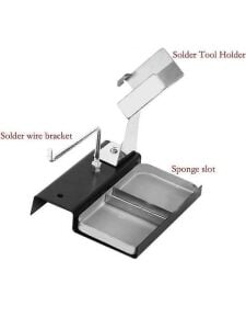 Havya Sehpası - Havya Standı Metal Lehim Makara Tutuculu 103x110 mm Süngerli tabanca havya için uygu