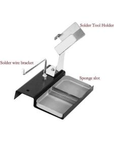 Havya Sehpası - Havya Standı Metal Lehim Makara Tutuculu 103x110 mm Süngerli tabanca havya için uygu