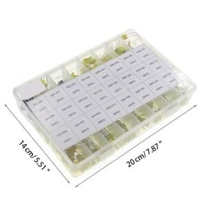 460 Adet nF/mF Polyester Kondansatör Seti Kutu Tip 24 Farklı Değerde Şeffaf Çantada