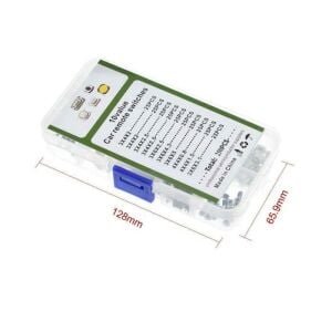 250 Parça Tact Switch Seti Smd Tip 10 Farklı Kılıf Plastik Çantada