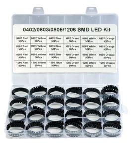 1200 Adet Smd Led Seti 6 Farklı Renk 4 Farklı Kılıfta Plastik Çantada