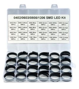 1200 Adet Smd Led Seti 6 Farklı Renk 4 Farklı Kılıfta Plastik Çantada