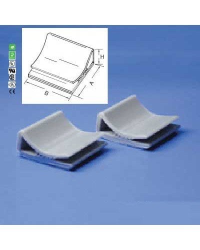 Tork TYFC-25 25x24x9mm Flat Kablo Tutucu 100 Adet