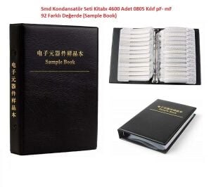 Smd Kondansatör Seti Kitabı 4600 Adet 0805 Kılıf pF- mF 92 Farklı Değerde (Sample Book)