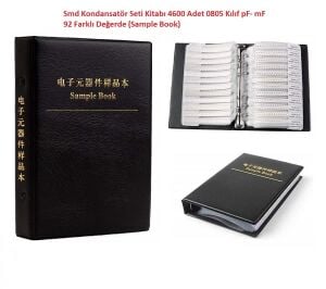 Smd Kondansatör Seti Kitabı 4600 Adet 0805 Kılıf pF- mF 92 Farklı Değerde (Sample Book)