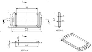 AK-DM-014-A SİYAH 87,5x45x23 Duvar Tipi Kutu