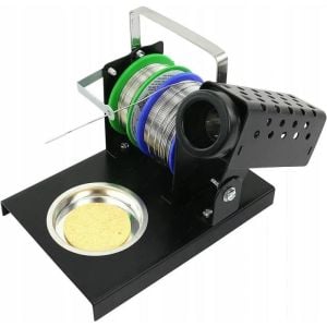 Havya Sehpası - Havya Standı LTJ217 Metal Lehim Makara ve Kalem Havya Tutuculu 110x160 mm Süngerli