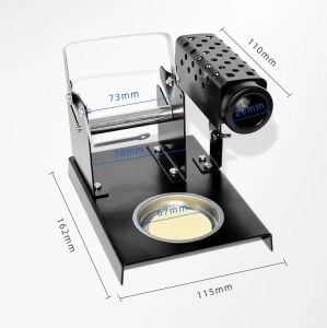 Havya Sehpası - Havya Standı LTJ217 Metal Lehim Makara ve Kalem Havya Tutuculu 110x160 mm Süngerli