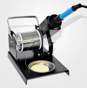 Havya Sehpası - Havya Standı LTJ217 Metal Lehim Makara ve Kalem Havya Tutuculu 110x160 mm Süngerli