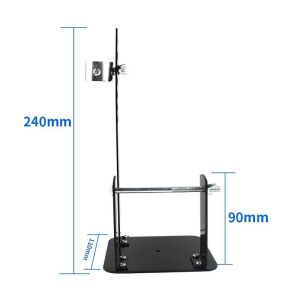 Havya Sehpası - Havya Standı Metal Lehim Makara ve Kalem Havya Tutuculu 110x110 mm (süngersiz)
