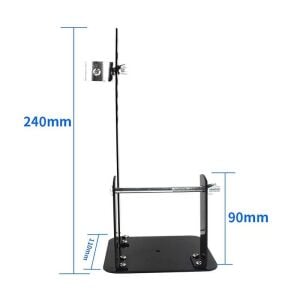 Havya Sehpası - Havya Standı Metal Lehim Makara ve Kalem Havya Tutuculu 110x110 mm (süngersiz)