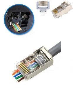 Ez Rj45 Cat6 Yeni Nesil METAL Konnektör 8p8c