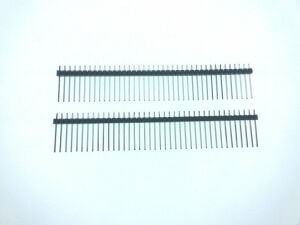 Pin Header Erkek 40 lı 180° 1 Sıra Konnektör  207-1x40s-19  (( Bacak Boyu 19mm ))