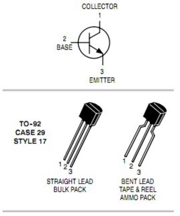 2N2222 Plastik Transistör