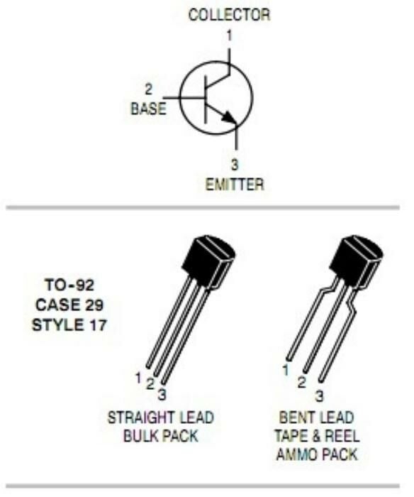2N2222 Plastik Transistör