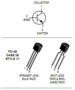 2N2222 Plastik Transistör