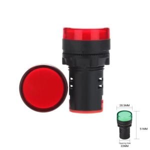 AD16-22DS Kırmızı 220v Ac 22mm Sinyal Gösterge Lambası (smd led)