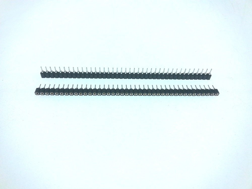 Pin Header Dişi 40 lı 180° 1 Sıra Precision Konnektör  209-1x40s