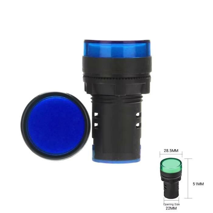 AD16-22DS Mavi 220v Ac 22mm Sinyal Gösterge Lambası (smd led)