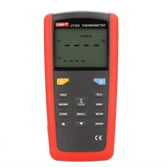Uni-T Ut 325 Çift Girişli Profesyonel Termometre USB Datalogger Unit UT325