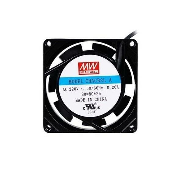 Fan 220v AC Meanwell CHACB2L-A-8025B 80x80x25mm 2 Kablo