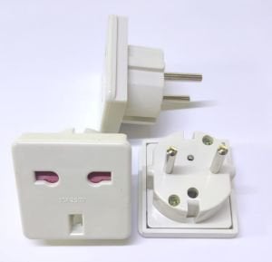 Power Çevirici Adaptör İngiliz to Topraklı Fiş