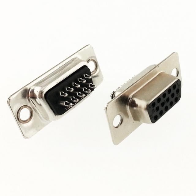 D-Sub Dişi Konnektör 15 Li 3 Sıra DB15 Lehim Tip (1adet)
