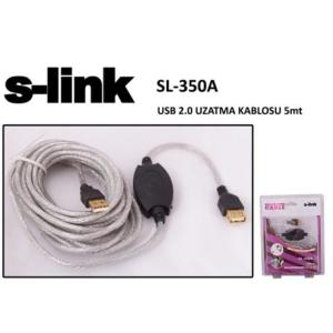 S-Link SL-350A USB 5m Uzatma Kablosu