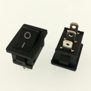 Anahtar Mini Siyah On Off Işıksız 3 Pin 6a 250v Kcd1-102 / Ic-121 ( Kalıcı Tip)