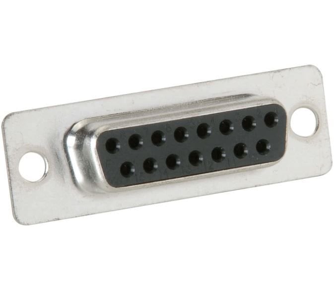 D-Sub Dişi Konnektör 15 Li 2 Sıra DB15 İğne / Terminal Bacak (1adet)
