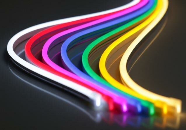 Neon Şerit Led RGB 12V Dc 6 mm 10w/m Ip65  (5 Metre Makara Fiyatıdır)