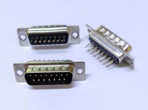 D-Sub Erkek Konnektör 15 Li 2 Sıra DB15 İğne / Terminal Bacak (1adet)